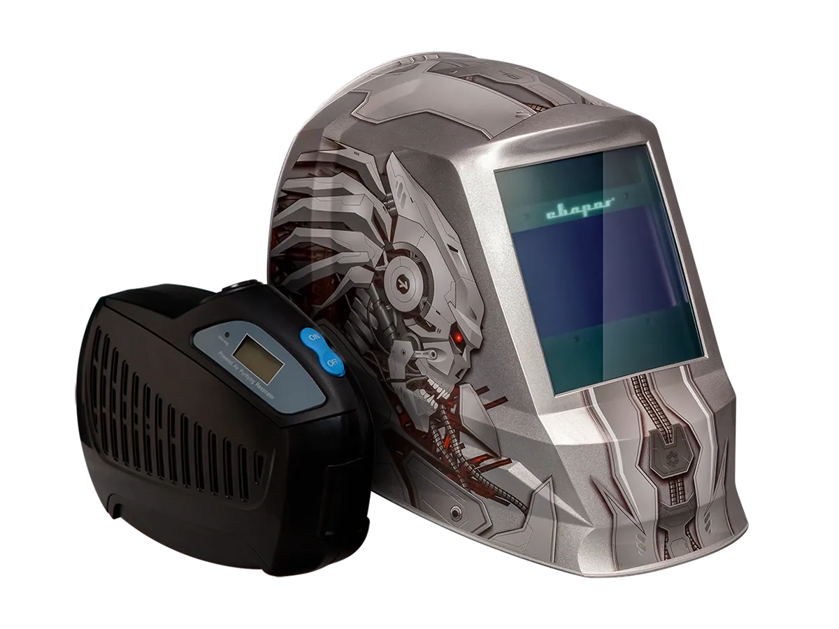 Маска сварочная Сварог AS-4001F Хищник с устройством подачи воздуха  Р-1004